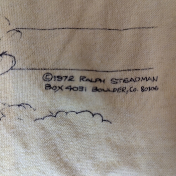 Vintage 80s Ralph Steadman Fear and Loathing Hunter S Thompson Shirt - Picture 4 of 5